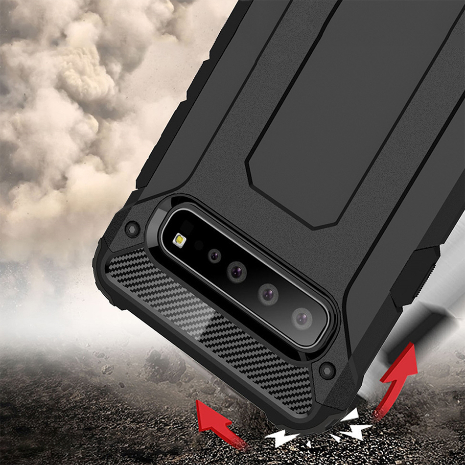 Military Defender Shockproof Case for Samsung Galaxy S10 5G Black